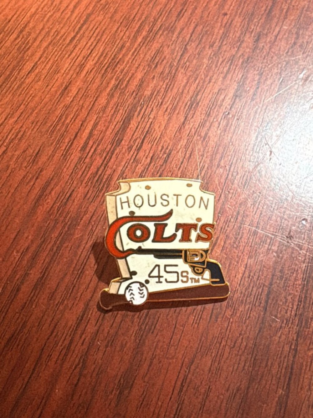 Houston Colts .45s pin